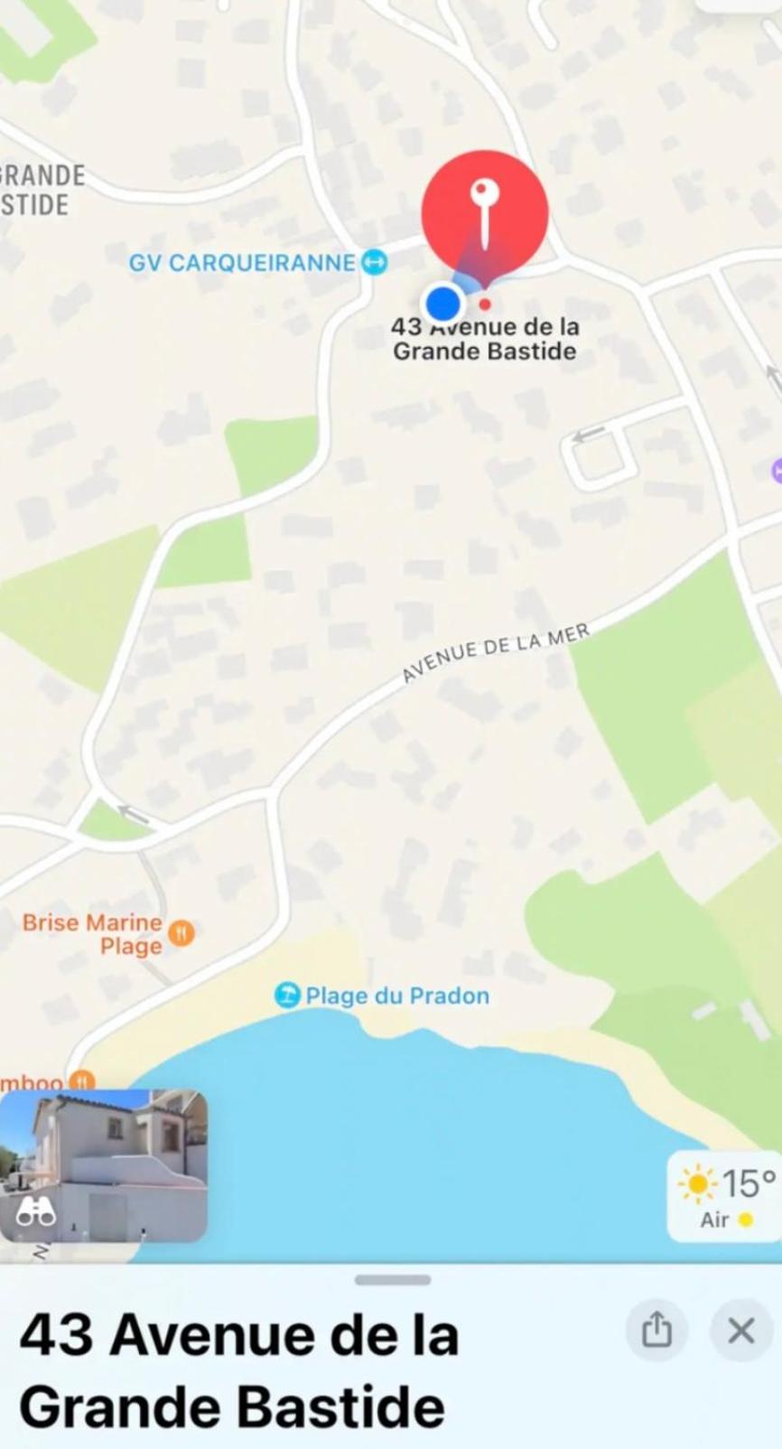 Charmant Bas De Villa Avec Terrasse A Proximite De La Plage Et Du Port Carqueiranne Eksteriør bilde